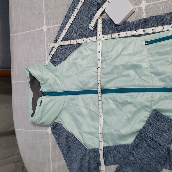 TITLE NINE Quilted Full-Zip Jacket, Color Turquoise, Size S - Picture 16 of 17